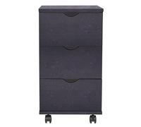 Eleganz Élément de tiroir, 33 x 45 x 60 cm, noire, moderne, avec espace de rangement, durable et peu encombrant, pour les petits espaces