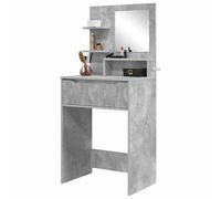 Eleganz Ensemble de meubles de chambre à coucher avec coiffeuse en bois | Gris aspect béton 80 x 39,6 x 135 cm | Design moderne pour chambre à coucher élégante | Peu encombrant et durable