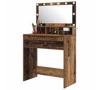 Eleganz Ensemble de meubles de chambre à coucher : coiffeuse en bois recyclé 80 x 39,6 x 135 cm - Meuble élégant et pratique pour votre chambre à coucher - Matériau en bois - Durable et respectueux de