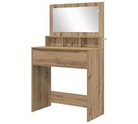 Eleganz Ensemble de meubles de chambre à coucher en bois | Coiffeuse artisanale chêne 80 x 39,6 x 135 cm | Durable et élégant | Parfait pour la chambre à coucher | Peu encombrant et fonctionnel