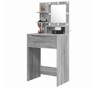 Eleganz Ensemble de meubles de chambre à coucher - Gris - Sonoma - 80 x 39,6 x 135 cm - En bois - Élégante coiffeuse pour chambre à coucher - Peu encombrant et durable