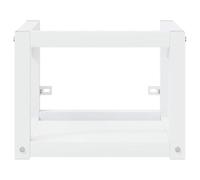 Eleganz Ensemble de meubles de salle de bain - Étagère murale en fer revêtu par pulvérisation - Étagère de lavabo moderne - Blanc - 40 x 38 x 31 cm - Rangement stable pour serviettes et cosmétiques
