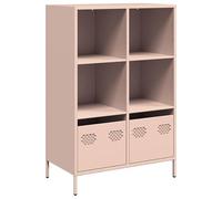 Eleganz Ensemble de meubles de salon - Buffet haut - Rose - 68 x 39 x 103,5 cm - Acier - Meuble TV moderne avec espace de rangement pour salon, chambre à coucher - Construction en métal robuste