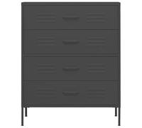 Eleganz Ensemble de meubles de salon - Commode - Anthracite - 80 x 35 x 101,5 cm - En acier - Meuble moderne et durable pour votre maison