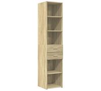 Eleganz Ensemble de meubles de salon, en chêne Sonoma, 40 x 42,5 x 185 cm, avec étagère élégante et peu encombrante, en bois, parfait pour les petits appartements et les aménagements modernes