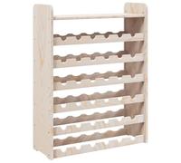 Eleganz Étagère à vin en pin massif (non traité) - 67,5 x 25 x 87 cm - Étagère stable pour cave à vin et salon - Design naturel pour les amateurs de vin