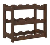 Eleganz Étagère à vin en pin massif pour 12 bouteilles - Étagère élégante pour cave à vin et pièces à vivre - Design en bois naturel et rangement stable