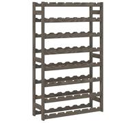 Eleganz Étagère à vin pour 56 bouteilles en pin massif - Gris, stable et durable - Idéal pour cave, salon ou cuisine - Peu encombrant et élégant