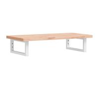 Eleganz Étagère de lavabo en acier et bois de hêtre massif - Ensemble de meubles de salle de bain pour montage mural - Solution de rangement avec design moderne, durable et élégant