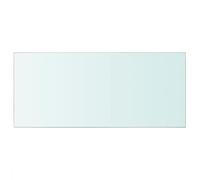 Eleganz Étagère murale, en verre trempé, 50 x 25 cm, transparente, pour cuisine, salle de bain et salon, étagère en verre stable pour l'ordre et le style