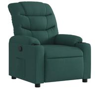 Eleganz Fauteuil de relaxation en tissu vert foncé - Ottoman confortable pour salon et chambre à coucher, durable et confortable, peu encombrant pour les petits espaces