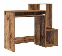 Eleganz Grand bureau avec étagère en bois recyclé 106 x 41 x 88,5 cm - Matériau du bois - Élégant et pratique pour les postes de travail modernes