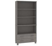 Eleganz Hamar - Buffet haut en pin massif - Ensemble de meubles de salon gris clair - Durable et élégant - Rangement parfait pour votre salon