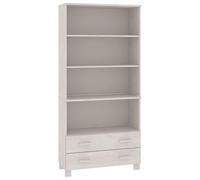 Eleganz Hamar Ensemble de meubles de salon en bois massif de pin blanc | Buffet haut durable pour salon | Rangement et organisation élégants | Aspect bois de pin naturel