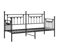 Eleganz HEADBOARD Noir 75 x 190 cm en acier - Tête de lit moderne pour cadre de lit de jour | Durable et stable | Parfait pour chambre à coucher et chambre d'amis