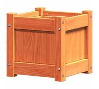 Eleganz Jardinière en pin massif 31 x 31 x 31 cm - Robuste et naturel pour jardin, terrasse ou balcon - Idéal pour les amateurs de plantes