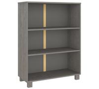 Eleganz Jardinière Hamar gris clair, 85 x 35 x 112 cm, en bois massif de pin et MDF, système d'étagères stables pour salon, bureau ou chambre d'enfant, peu encombrante et durable