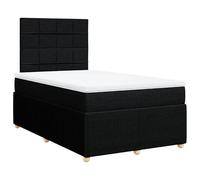 Eleganz Lit à sommier tapissier avec matelas, 120 x 200 cm, moderne, pour chambre à coucher, noir, confortable et durable, avec confort de qualité supérieure
