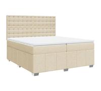 Eleganz Lit à sommier tapissier avec matelas 200 x 200 cm - Housse en tissu de qualité supérieure pour un sommeil réparateur, design moderne pour chambre à coucher, facile à monter