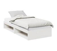 Eleganz Lit de jour, avec matelas, 90 x 190 cm, blanc, en pin massif, durable, pour enfant ou lit d'invité, pour petits espaces, meubles de couchage naturels et stables