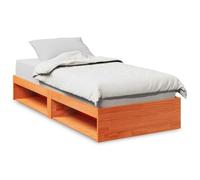 Eleganz Lit de jour en pin massif 90 x 190 cm marron cire, lit d'enfant durable ou lit d'invité pour les petits espaces, naturel et élégant