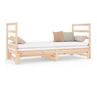 Eleganz Lit de jour extensible 2 x (90 x 190) cm en pin massif - Lit d'enfant et lit d'appoint en un - Solution peu encombrante pour les petits espaces - Durable et naturel
