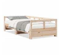 Eleganz Lit de jour, sans matelas, 90 x 200 cm, en pin massif, lit d'enfant ou lit d'invités, durable et naturel, idéal pour les petits espaces