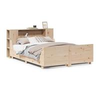 Eleganz Lit en bois de pin massif 140 x 200 cm - Stable et durable pour chambre à coucher - Sans matelas - Design naturel pour une vie moderne