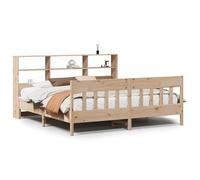 Eleganz Lit en bois de pin massif - 200 x 200 cm - Cadre de lit naturel et durable - Sans matelas - Pour chambre à coucher - Cadre écologique et stable - Idéal pour les familles et les couples