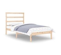 Eleganz Lit en bois massif 90 x 190 cm - Lit solide pour enfant ou adolescent en 100 % bois massif, durable et stable, idéal pour les petits espaces