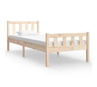 Eleganz Lit en bois massif sans matelas - Lit double en bois 100 % naturel pour chambre à coucher - Durable et élégant - Parfait pour les petits espaces - Design durable