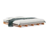 Eleganz Lit en palettes 180 x 200 cm en pin massif - Meubles de chambre à coucher naturels pour des espaces de vie élégants | Durable et respectueux de l'environnement