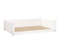 Eleganz Lit pour chien en pin massif - 105,5 x 75,5 x 28 cm - Lit durable et naturel pour chiens de taille moyenne - Espace de couchage confortable pour appartement ou maison