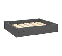 Eleganz Lit pour chien, gris, en pin massif, 51,5 x 44 x 9 cm, durable et naturel, pour chien de toutes tailles, endroit de couchage confortable pour appartement, maison ou jardin