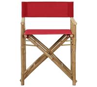 Eleganz Lot de 2 chaises de réalisation, pliables, en bambou et tissu, 100 % polyester, légères et peu encombrantes, pour jardin, balcon ou terrasse, robustes et résistantes aux intempéries