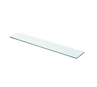 Eleganz Lot de 2 étagères en verre trempé, 70 x 12 cm, transparentes, idéales pour la cuisine, la salle de bain et le salon, résistantes et faciles d'entretien