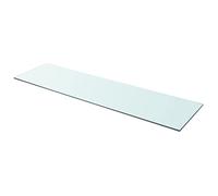 Eleganz Lot de 2 étagères murales en verre trempé, 110 x 30 cm, transparentes et durables, idéales pour les petits espaces et l'aménagement moderne