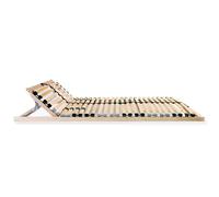 Eleganz Lot de 2 sommiers à lattes, 80 x 200 cm, avec 28 lattes et thermoélastique à 7 zones, ressorts ergonomiques pour lits, idéal pour un confort de sommeil doux pour le dos