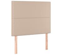 Eleganz Lot de 2 têtes de lit - Marron cappuccino - 100 x 5 x 78/88 cm - En cuir synthétique - Revêtement de lit de qualité supérieure pour chambre moderne - Durable et facile d'entretien