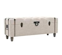 Eleganz Lot de 3 tabourets de coiffeuse en bois massif et acier - Élégant et stable (112 x 37 x 45 cm) - Parfait pour la salle de bain et la chambre à coucher - Bois de sapin et matériau en bois avec