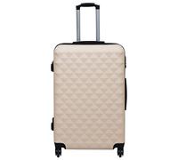 Eleganz Lot de 3 valises à roulettes rigides dorées | Valise ABS pour voyage et vacances | Léger, durable et empilable | Idéal pour les familles et les affaires