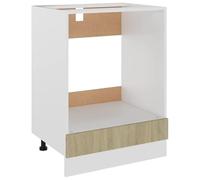 Eleganz Lyon Armoire de cuisine, chêne Sonoma, 60 x 46 x 81,5 cm, en matériau dérivé du bois, armoire de rangement élégante pour cuisine et salon, peu encombrante et durable