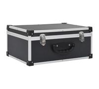 Eleganz Mallette CD en bois et ABS avec revêtement en aluminium pour 60 CD. Solution de rangement robuste pour les amateurs de musique et les collectionneurs. Idéale pour organiser et protéger votre