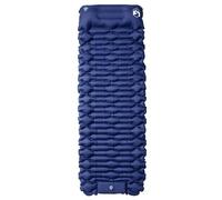Eleganz Matelas isolant auto-gonflant avec coussin pour camping et randonnée - Léger, compact et étanche - Parfait pour les aventures en plein air en bleu marine