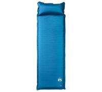 Eleganz Matelas isolant autogonflant avec coussin turquoise - Ultra fin et léger pour le camping et la randonnée - Mousse 19D et revêtement PVC pour plus de confort et de durabilité