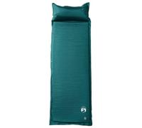 Eleganz Matelas isolant autogonflant avec coussin vert - Mousse 19D et tissu revêtu de PVC - Léger et compact pour le camping et la randonnée - Parfait pour les aventures en plein air