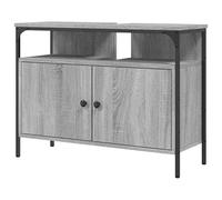 Eleganz Meuble de salle de bain gris Sonoma - 80 x 30 x 60 cm - En bois et acier revêtu par pulvérisation - Moderne et stable - Pour petites salles de bain