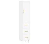 Eleganz Meuble haut blanc 180 cm | Ensemble de meubles de salon en bois | Design moderne pour les petits espaces | Solution de rangement pour une maison bien rangée