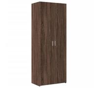 Eleganz Meuble haut marron aspect chêne 70 x 42,5 x 185 cm | Ensemble de meubles de salon en matériau dérivé du bois | Solution de rangement pour salon et couloir | Design moderne pour les petits