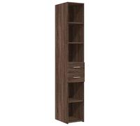 Eleganz Meuble haut marron avec aspect chêne - Ensemble de meubles de salon en bois - 30 x 42,5 x 185 cm - Meuble de rangement élégant et peu encombrant